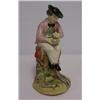 Image 1 : STAFFORDSHIRE FIGURE,of a young man sitting,late 19 Cent. 60 - 90...