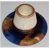 Image 1 : POTTERY MATCH STRIKER,in marbled blue and brown glaze, with embossed Wedgwood mark. 20 - 30...