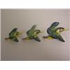 Image 1 : SET OF THREE BESWICK WALL HANGING KINGFISHERS. HN729 1/2/3. 80 - 120...