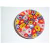 Image 1 : SMALL CLOSE PACKED MILLEFIORI PAPERWEIGHT, with red, yellow and blue canes. 60 - 100...