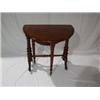 Image 1 : EARLY VICTORIAN MAHOGANY SUTHERLAND TABLE,with turned stretchers and scrolled supports. 180 - 220...