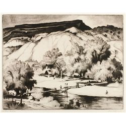 Rio Grande Footbridge, 1948 Ed. 35