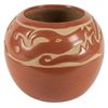 Image 1 : Red Pot with Snake Design