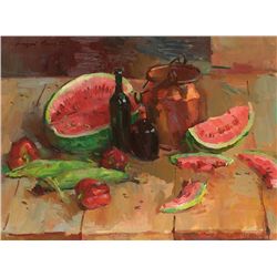 Red Watermelon Still Life