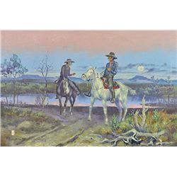 Two Men on Horseback