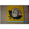 Image 1 : 40s - 50s Double-sided White Rose Sign 20x20 inches