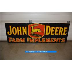 John Deer Sign 6x2 feet