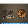 Image 1 : Jasper National Park buffalo emblem and Aaron Copeland Token