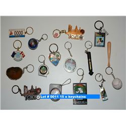 15 x keychains