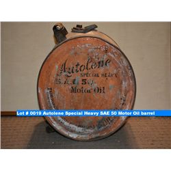 Autolene Special Heavy SAE 50 Motor Oil barrel