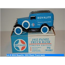 Royalite 1932 Panel Truck bank