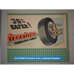 Firestone tires cardboard display