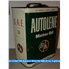 Image 1 : BA Autolene Motor Oil SAE 30 tin, 2 imperial gallons