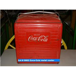 Coca-Cola metal cooler