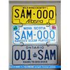 Image 1 : 3 x Ont/NS/AB sample license plates