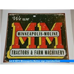 Minneapolis-Moline sign (reproduction)