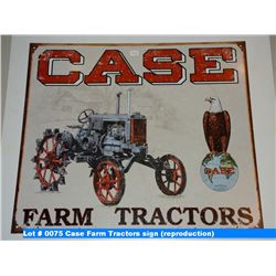 Case Farm Tractors sign (reproduction)