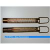 Image 1 : 2 x Brass thermometers