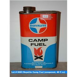 Royalite Camp Fuel (full, unopened, 40 fl oz)