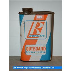 Royalite Outboard Utility Oil tin