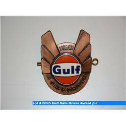 Gulf Safe Driver Award pin