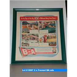 2 x Framed BA ads