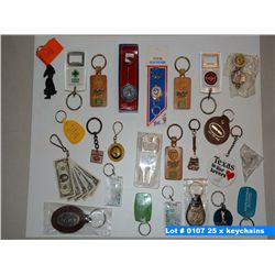 25 x keychains