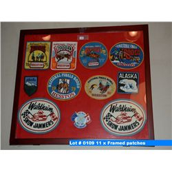 11 x Framed patches