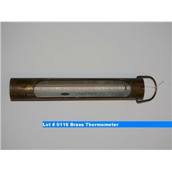 Brass thermometer