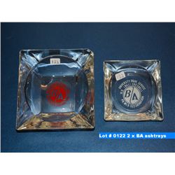 2 x BA ashtrays