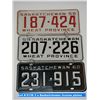 Image 1 : 3 x Saskatchewan license plates