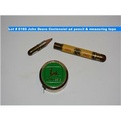 John Deere Centenniel advertising pencil & measuring tape