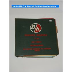 3 x BA and Gulf binders/manuals