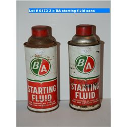 2 x BA starting fluid cans