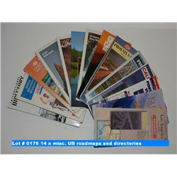14 x misc. US roadmaps and directories