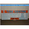 Image 1 : BA Tire Centre information sign - flanged (49.5 x 16.125 inches)