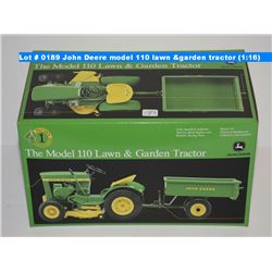 John Deere model 110 lawn &garden tractor (1:16)