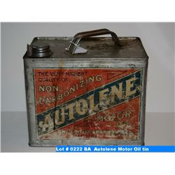 BA Autolene Motor Oil tin