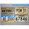 Image 1 : 6 x Assorted license plates