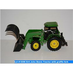 Ertl John Deere Tractor with graffle fork