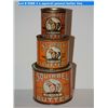 Image 1 : 3 x squirrel peanut butter tins
