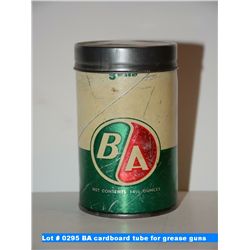 BA cardboard tube for grease guns