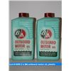 Image 1 : 2 x BA outboard motor oil, plastic containers