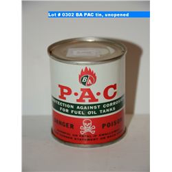BA PAC tin, unopened