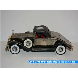 1931 Rolls Royce toy car radio