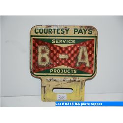 BA plate topper