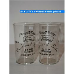 2 x Wendland Sales glasses