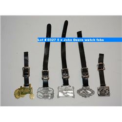 5 x John Deere watch fobs