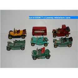 7 x Lesney miniature cars