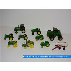 10 x assorted miniature tractors